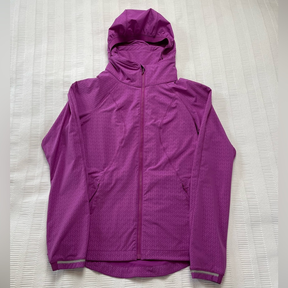 Lululemon Women’s Purple Hooded Full Zip Windbreaker Jacket Size 6